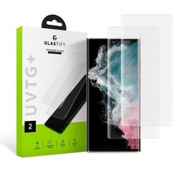 MTP Products [2-Pack] Glastufy Galaxy S23 Ultra Härdat Glas Clear
